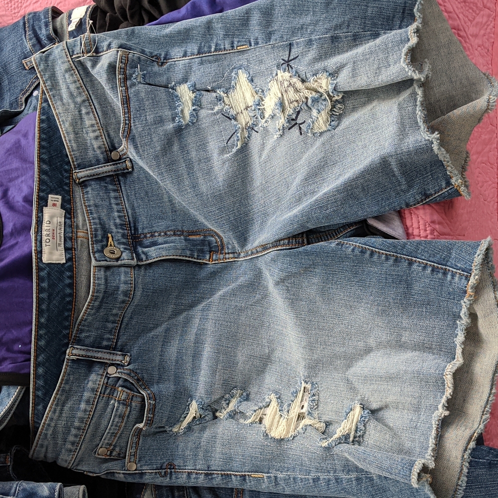 Torrid ripped shorts